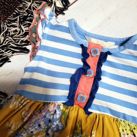 Matilda Jane Onesie Dress Yellow Green Blue 18mo - Picture 2 of 6